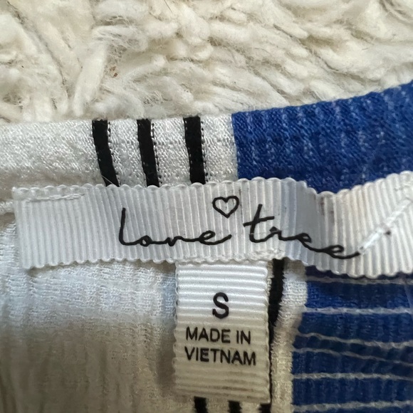 Blue and white stripped romper with little cutout - Picture 4 of 4